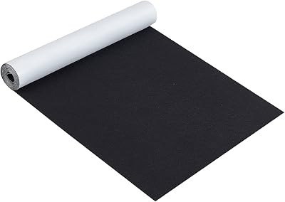 BENECREAT Self Adhesive Felt Fabric Roll 40x200cm 1mm Black