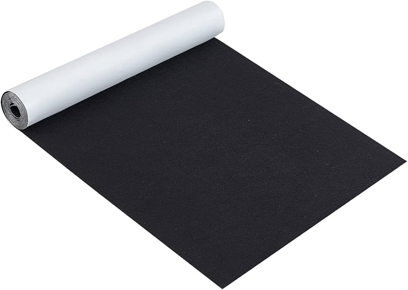 BENECREAT Self Adhesive Felt Fabric Roll 40x200cm 1mm Black