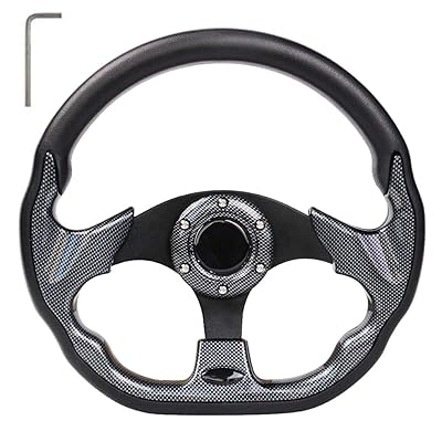 Buy Golf Cart Steering Wheel Or Adapter Fit Golf Cart Club Car Ezgo Yamaha Universal Steering Wheel Or Adapter For Club Car Ds And Precedent Black D Shape Design Online In Greece