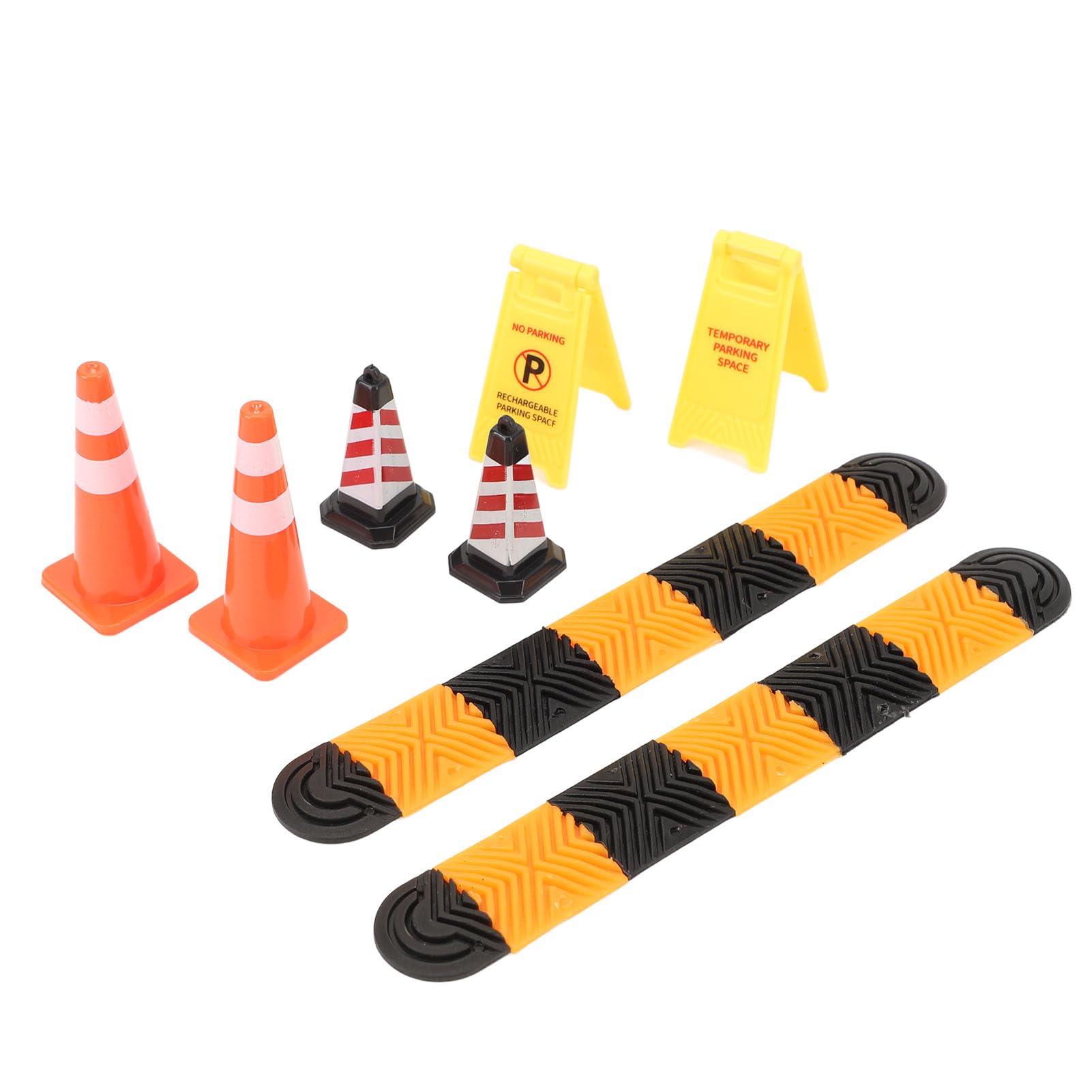 Small Traffic Cones, 1/18 1/24 Climbing Rc Crawler Speed Bumps Ice Cream Cones Warning Traffic Cones No Parking Model Car Scene Accessories Car Scene Accessories Rc Road Block