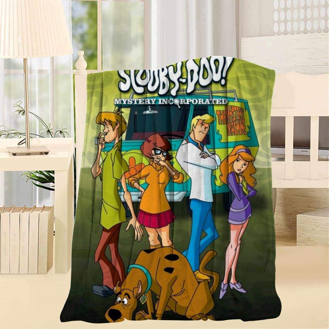 Scooby-Series-Natural Super Soft Blanket Fleece Throw Fuzzy Lightweight Cozy Plush Bedding Couch Home