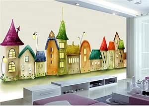 Finloveg Papel Tapiz Personalizado Para Niños, Castle Comics, Mural De