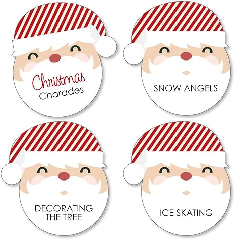 Jolly Santa Claus Urlaub Weihnachten Partyspiel Urlaub Charades Set Von 24 Karten Amazon De Kuche Haushalt