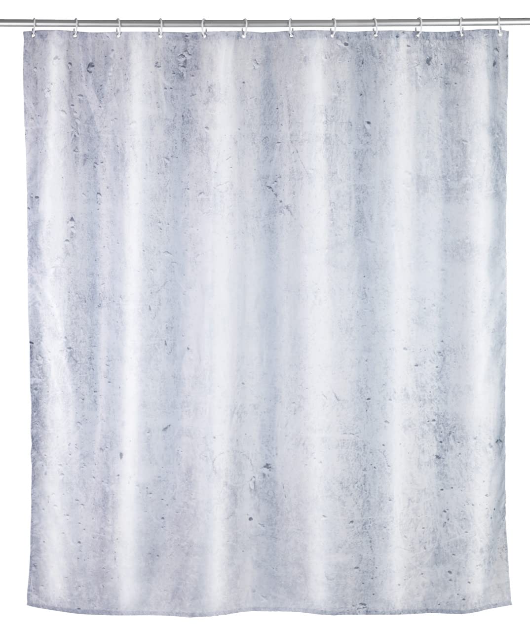 WENKO 23799100 Concrete Shower Curtain, Polyester, Multicoloured, 180 x 200 cm