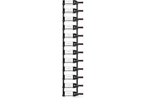 The Rack Co. Wall Series - Double Frame Wall Mount Wine Bottle Rack (12 Bottles) + Free Wine Bottle Opener Corkscrew