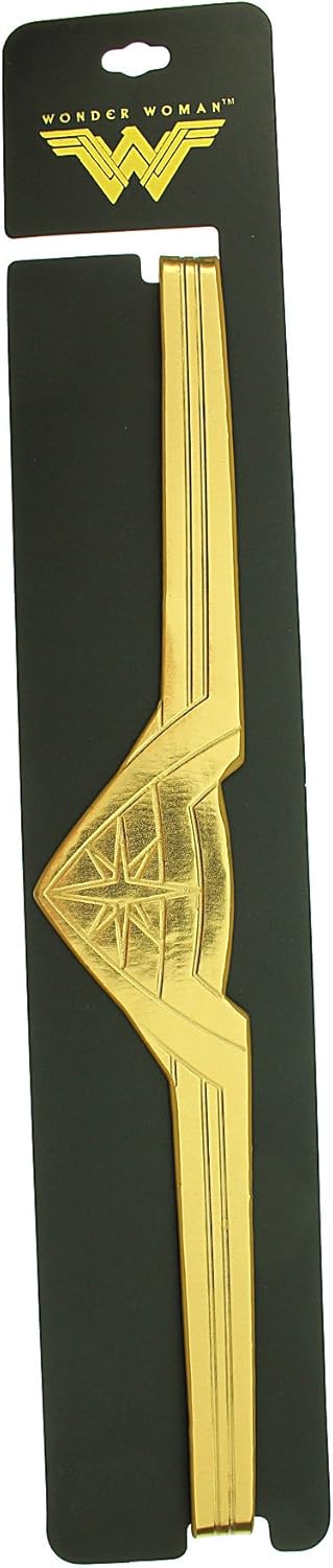 DC Comics Wonder Woman Gold Tiara Movie Superhero Costume Cosplay Stretch Band: Clothing