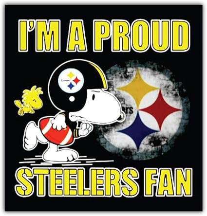 Pittsburgh Steelers Nfl Snoopy Autoaufkleber 12 7 X 12 7 Cm Amazon De Kuche Haushalt