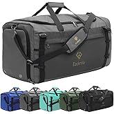 Eackrola Large Sports Gym Bag, Travel Duffel bag with Wet Pocket & Shoes Compartment for men women, 65L, Lightweight