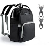 Niedliche Wandelbare Wickeltasche – Mit Kinderwagen-Clips, Isolierten Fächern & Wasserabweisendem Nylon