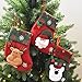 Rongyuxuan 4 Pack 3D Mini Christmas Stockings, Stocking for Kids Gifts, Christmas Eve Hanging, Tree Ornament, Home Decor