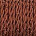 [UL Listed] 50ft Twisted Cloth Covered Wire, Carry360 Antique Industrial Electronic Wire, 18-Gauge 2-Conductor Vintage Style Fabric Lamp/Pendant Cloth Cord Cable (Brown)