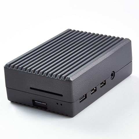 Qinhum Carcasa de Aleación de Aluminio Carcasa de Disipación de Calor Carcasa de Metal Compatible para Raspberry Pi