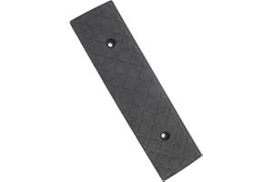 ibasenice Plastic Threshold Ramp for Home Entrance 50X13X3Cm Black Small Portable Indoor Stair Ramp for