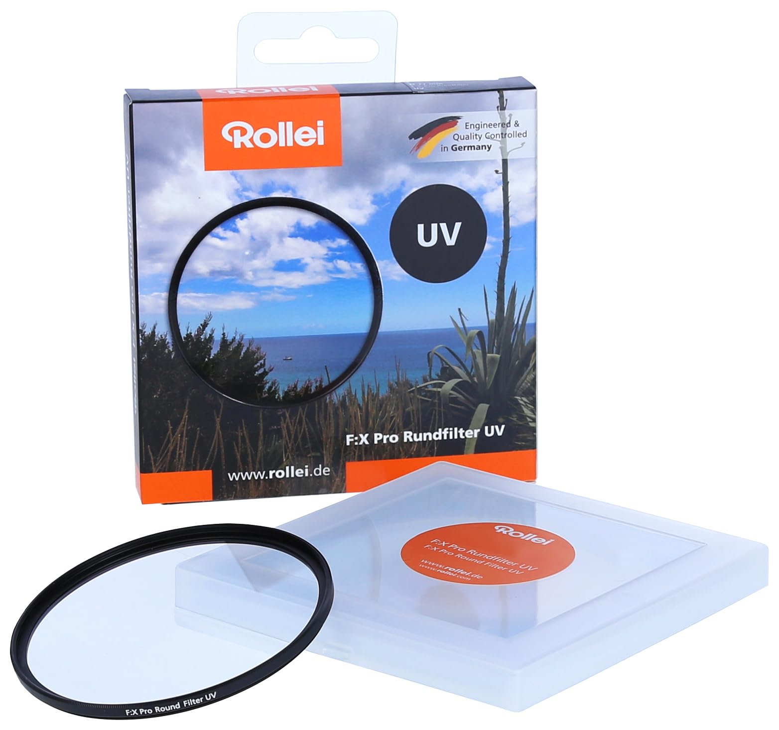 Rollei Extremium UV Round Filter 67 mm - UV filter and protective filter with titanium ring made of Gorilla glass with special coating - Size: 67 mm