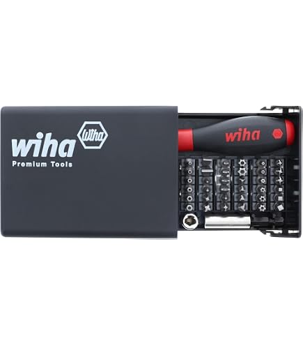 Wiha Bit MaxxTor 29er® Mit Torsionszone – Für Impact-Schrauber, Sechskant 1/4“, 6,0 Mm, Rot