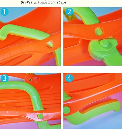 YXIUER Winter Snow Sled, 100cm (39in) Plastic Snow Sledge