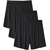 DAVID ARCHY Ultra Soft Modal Underwear Mens Boxer Shorts Loose Breathable Boxers for Men Pack