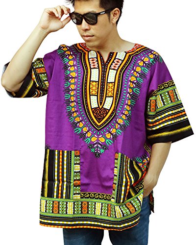 Ornatcha Pha Fai Brand New African Dashiki Shirt, Unisex, Cotton Shirt