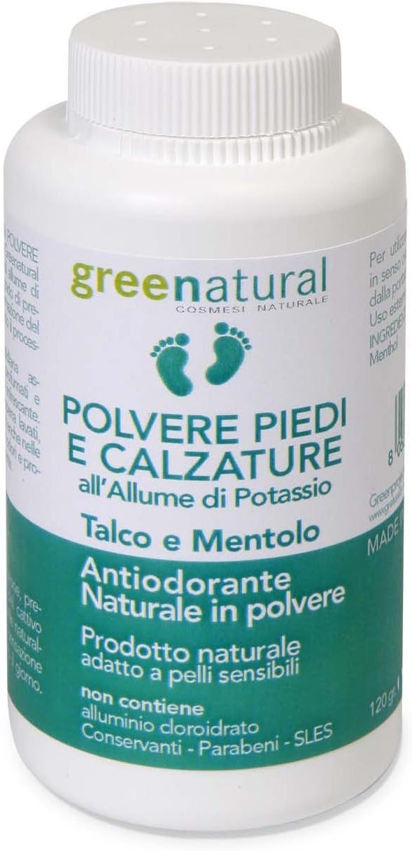 GREENNATURAL Deodorant Ecologico Powders Feet and Shoes 120 gr