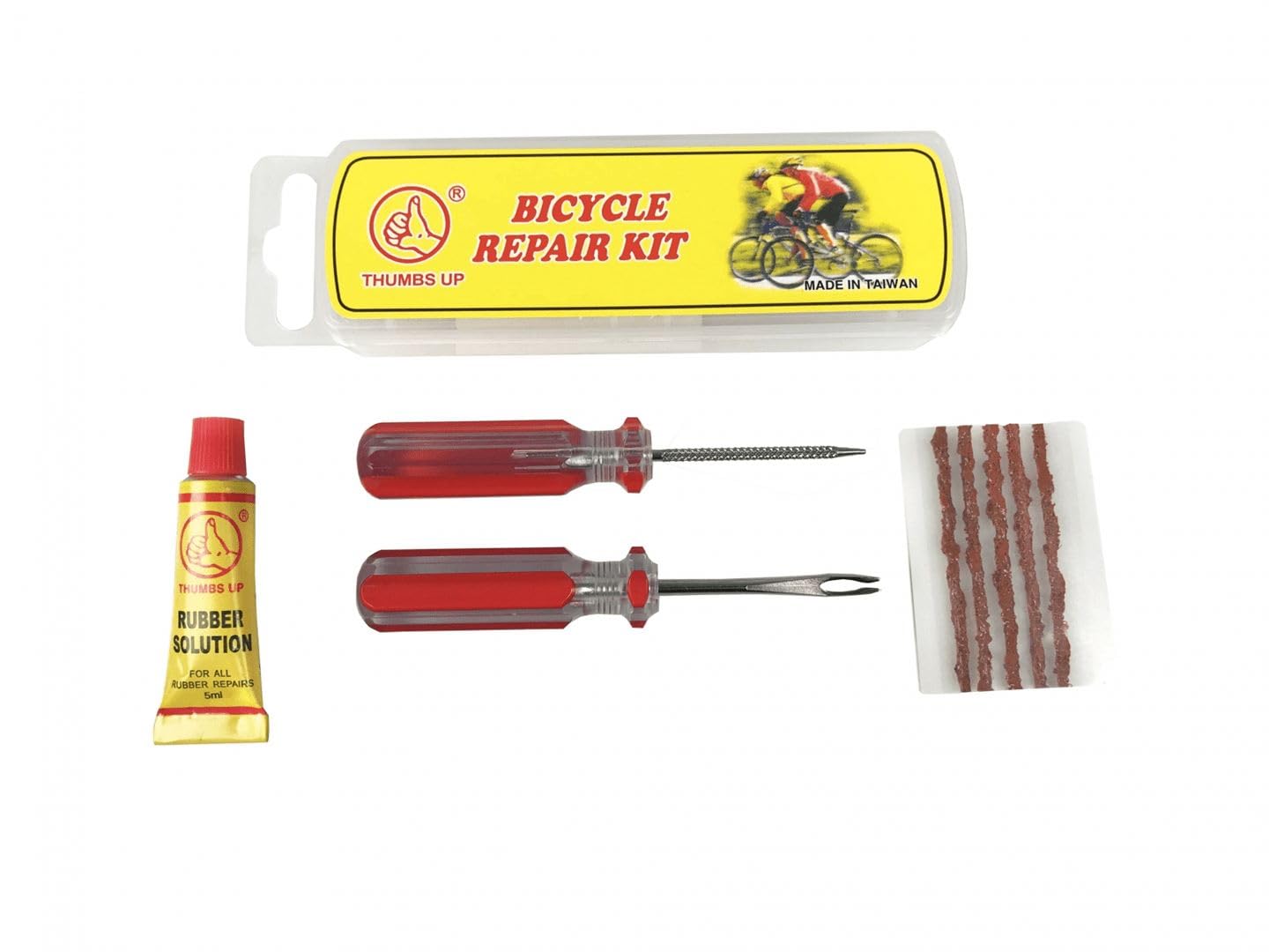 THUMBS UP Unisex - Adult IVR853 Tubeless Repair Cycle Kit, Black, One Size