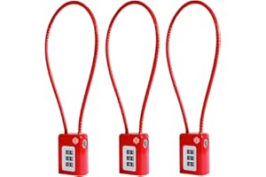 HOX 3 Digit Combination Gun Lock, Cable Lock for Pistols Handguns Rifles and Shotguns, for Home Firearm Locking and Safety