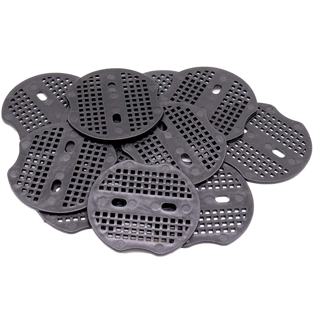 Panngu 100PCS Buffer Washer - 6.8 * 6cm for Garden Pegs U Shaped ground pegs, Securing Weed Fabric,Netting,Ground Sheets(Black)