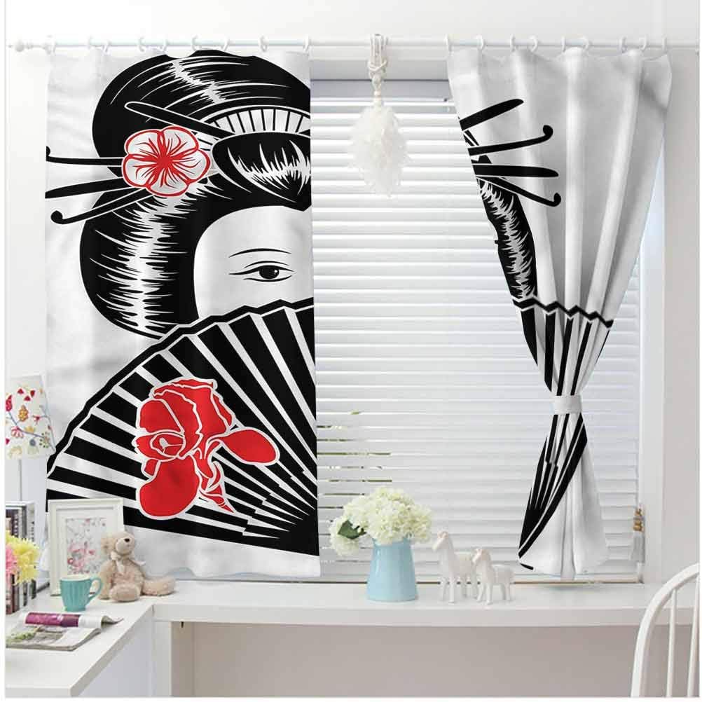 RenteriaDecor Japanese Blackout Curtains for Bedroom Lady