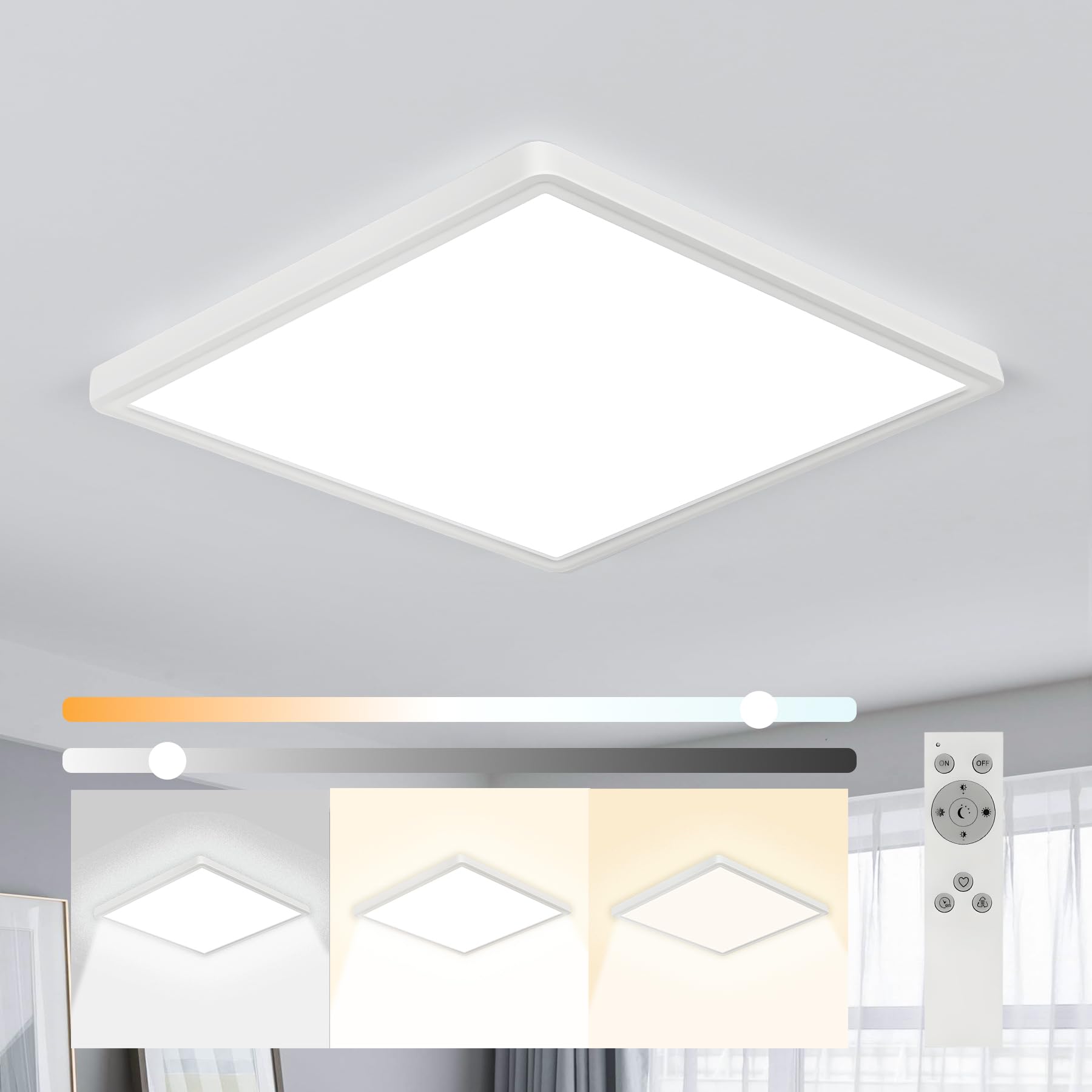 Tealight 12 inch Dimmable LED Flush Mount Ceiling