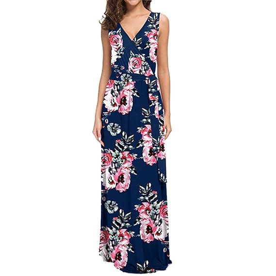 Sleeveless maxi dress casual Clearance