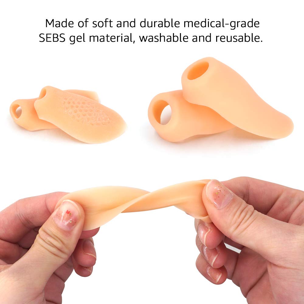 Dr. Foot Bunion Protector Pads, Toe Guards For Pinky Toes and Big Toes, Tailors Bunion Gel Shields Cushion