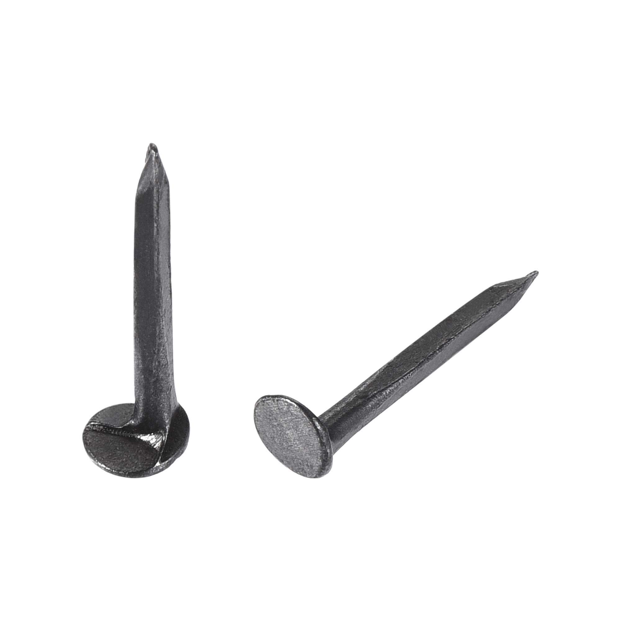 sourcing map Metal Nails Tacks 5/8"(16mm) for Shoes Boots Leather Heels Soles Replacement Black 500pcs