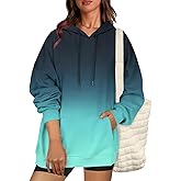 Zeagoo Womens Oversized Hoodies 2025 Fleece Sweatshirts Long Sleeve Pullover with Pocket Fall Winter Outfits Clothes