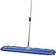 Tidy Tools Commercial Dust Mop & Floor Sweeper, 36 in. Dust Mop for Hardwood Floors, Reusable Dust Mop Head, Extendable Mop Handle, Industrial Dry Mop for Floor Cleaning & Janitorial Supplies, Blue