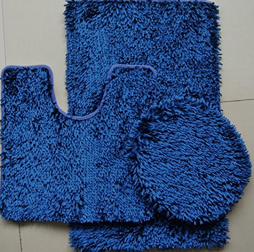 3 Piece Shiny Chenille Bath Rugs Set Lar Buy Online In China At Desertcart