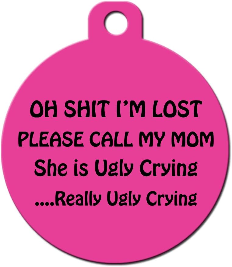 ugly crying dog tag