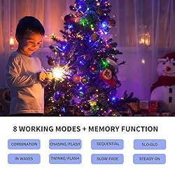 VTECHOLOGY 105FT 300 LED Christmas String Lights
