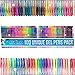 100 Unique no Duplicates Gel Pens Multipack of Standard Glitter Metallic Neon Pastel Swirl Art Set for Adult Colouring Ink Pens Sketching Drawing Doodling Great Gift Non-toxic Acid Free