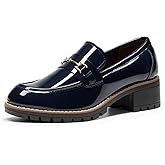 DREAM PAIRS Women's Chunky Loafers, Platform Comfortable Slip-On Dressy Business Casual Shoes