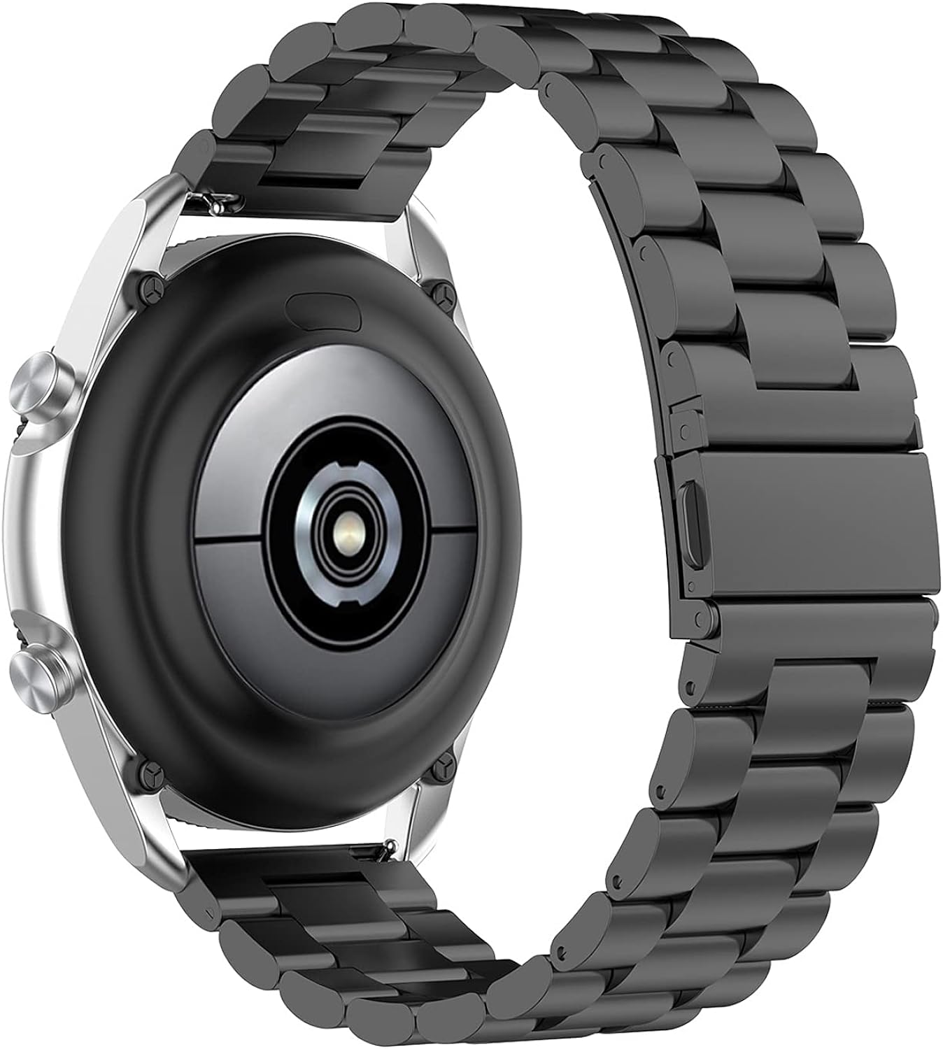 JNCVXN Compatible with Galaxy Watch 40mm 41mm 42mm 44mm 45mm 46mm Smartwatch Bands, 20mm/22mm Metal Strap Replacement Wristband for Samsung Galaxy Watch 3/Active 2/Gear Sport/Gear S3 Frontier/Classic: Clothing