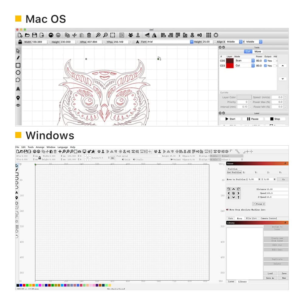 Mua Cloudray LightBurn Software G-Code Lightburn Core for Most Blu-ray ...