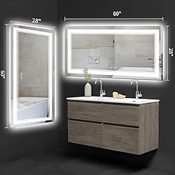 ISTRIPMF 60x28 Inch LED Bathroom Mirror with