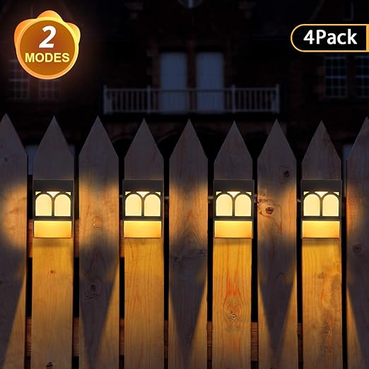 Solar Lights Outdoor 2 Modes Solar Deck Lights For Garden