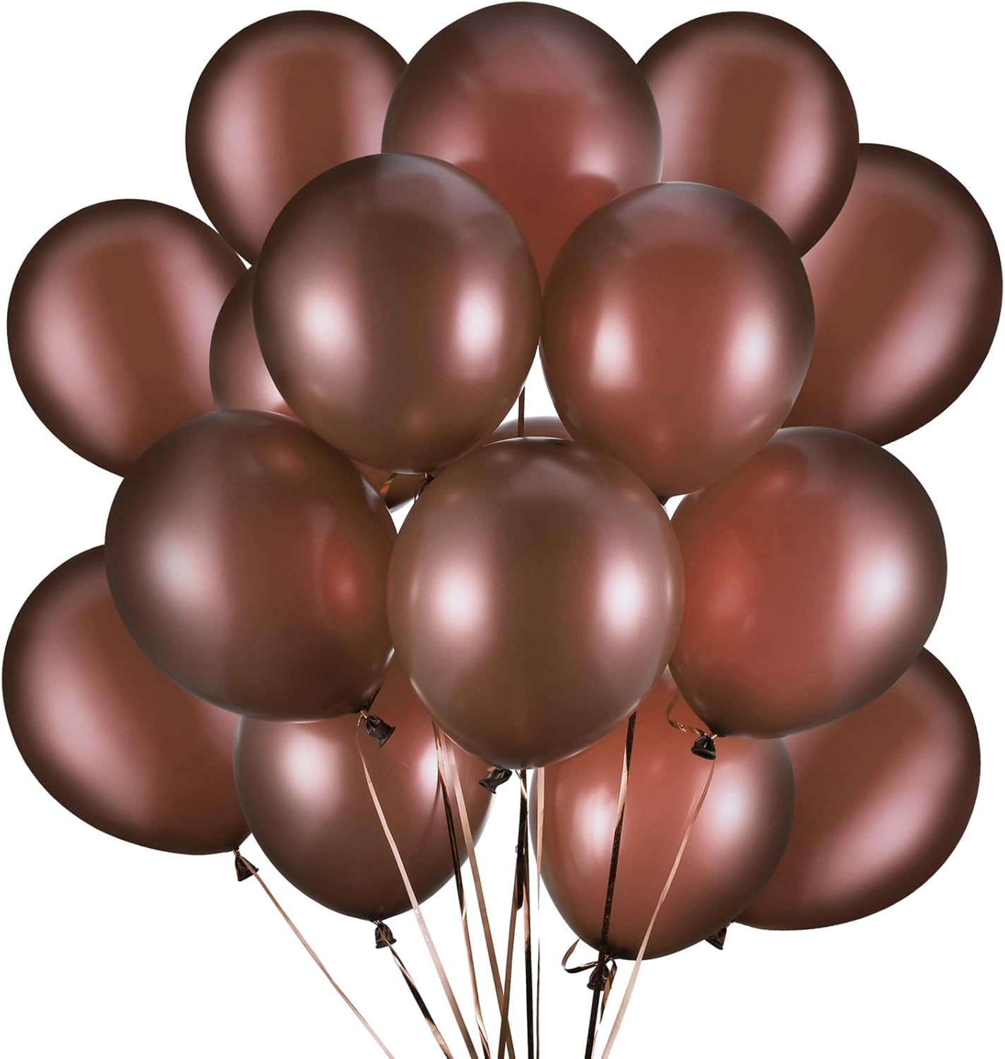 100 Pieces Latex Party Balloons Latex Balloons for Weddings, Birthday Party, Bridal Shower, Party Decoration (Dark Brown, 10 Inch): Health & Personal Care