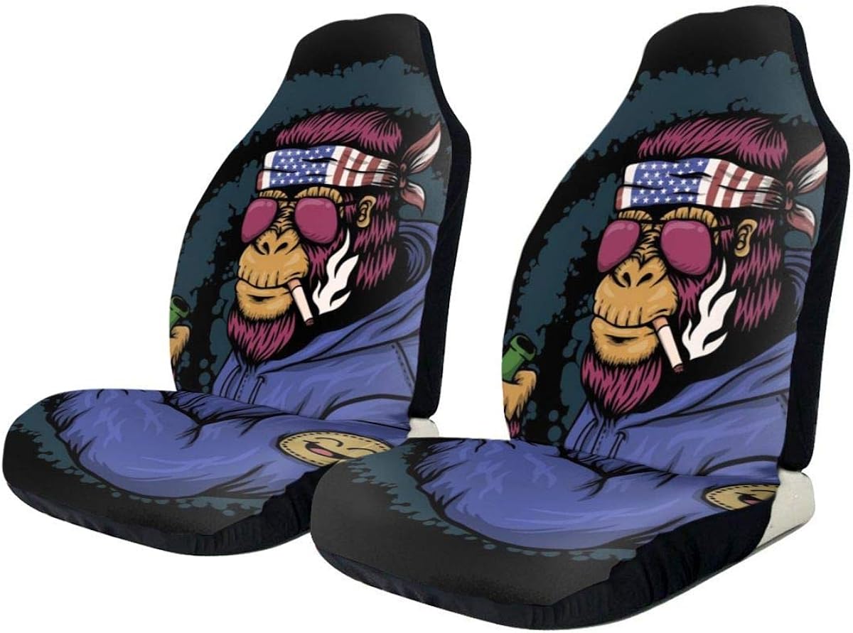 Seat Covers For Car Set of 2 PCS Gorilla Alcoholic Front Bucket Seat Protector Amazon.co.uk