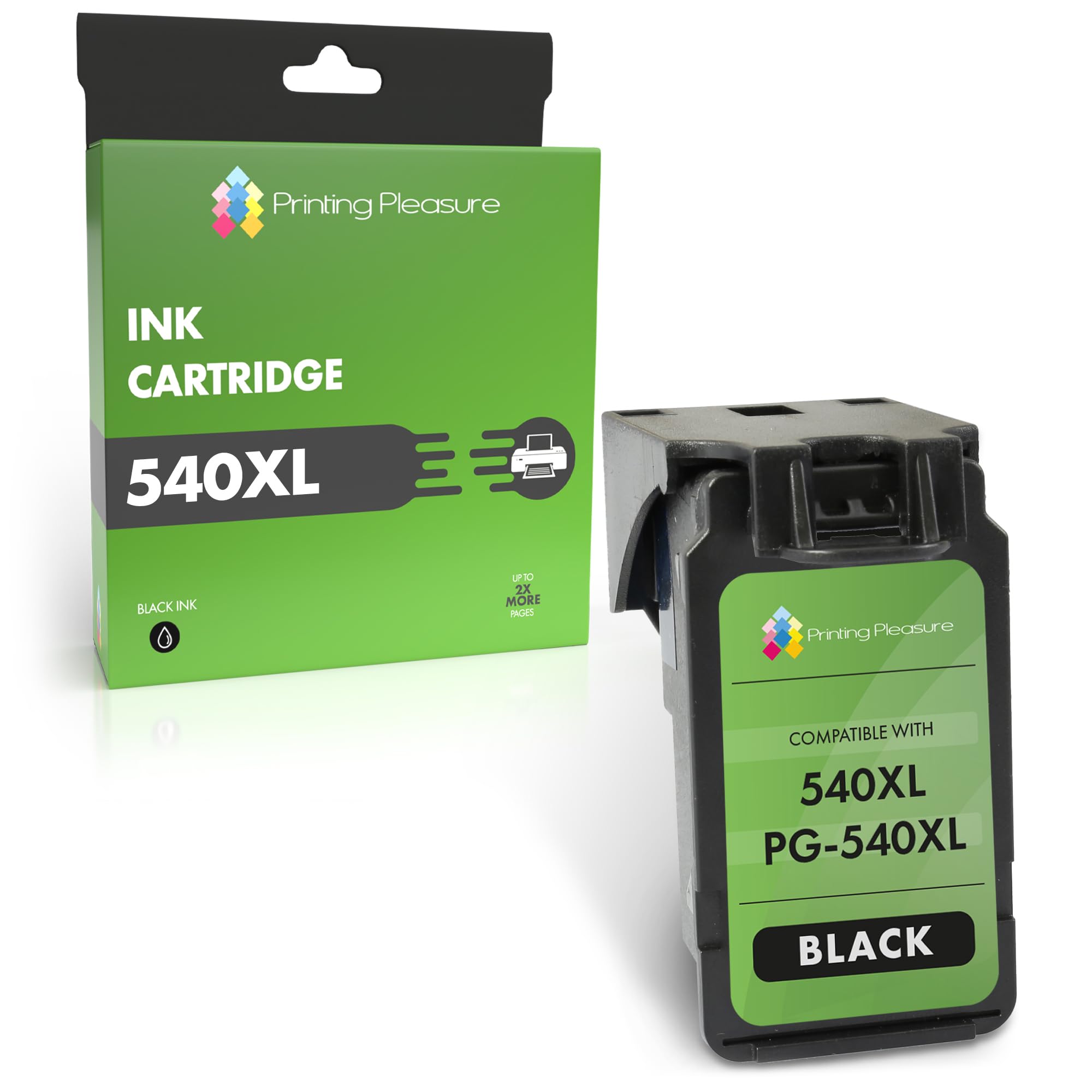 Printing Pleasure PG-540XL Ink Cartridges Black,Remanufactured Ink Cartridge for MG3600 MG3650 MG4250 TS5150 TS5151 MG3550 Package May Vary(Black)