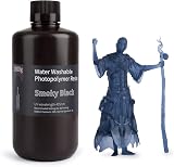 ELEGOO Water Washable 405nm Resin 1000g Smoky Black for LCD 3D Printing