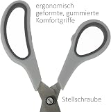 Westcott Easy Grip Scissors Set of 3 Grey Durable Stainless Steel Blades view 5