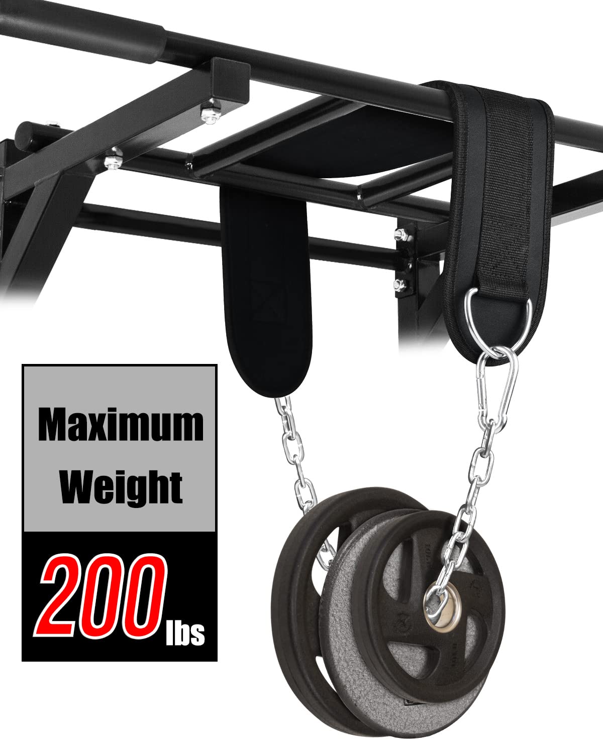 Seektop Dip Belt for Weightlifting - GYM Workout Pull Ups with Chain,...