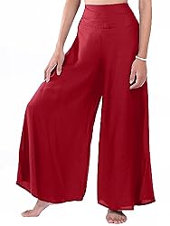 LOFBAZ Women's Wide Leg Palazzo Pants Yoga Lounge