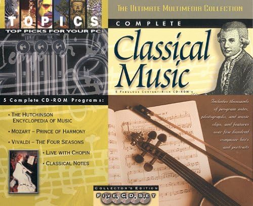 Amazon Com Complete Classical Music 4 Cd Rom